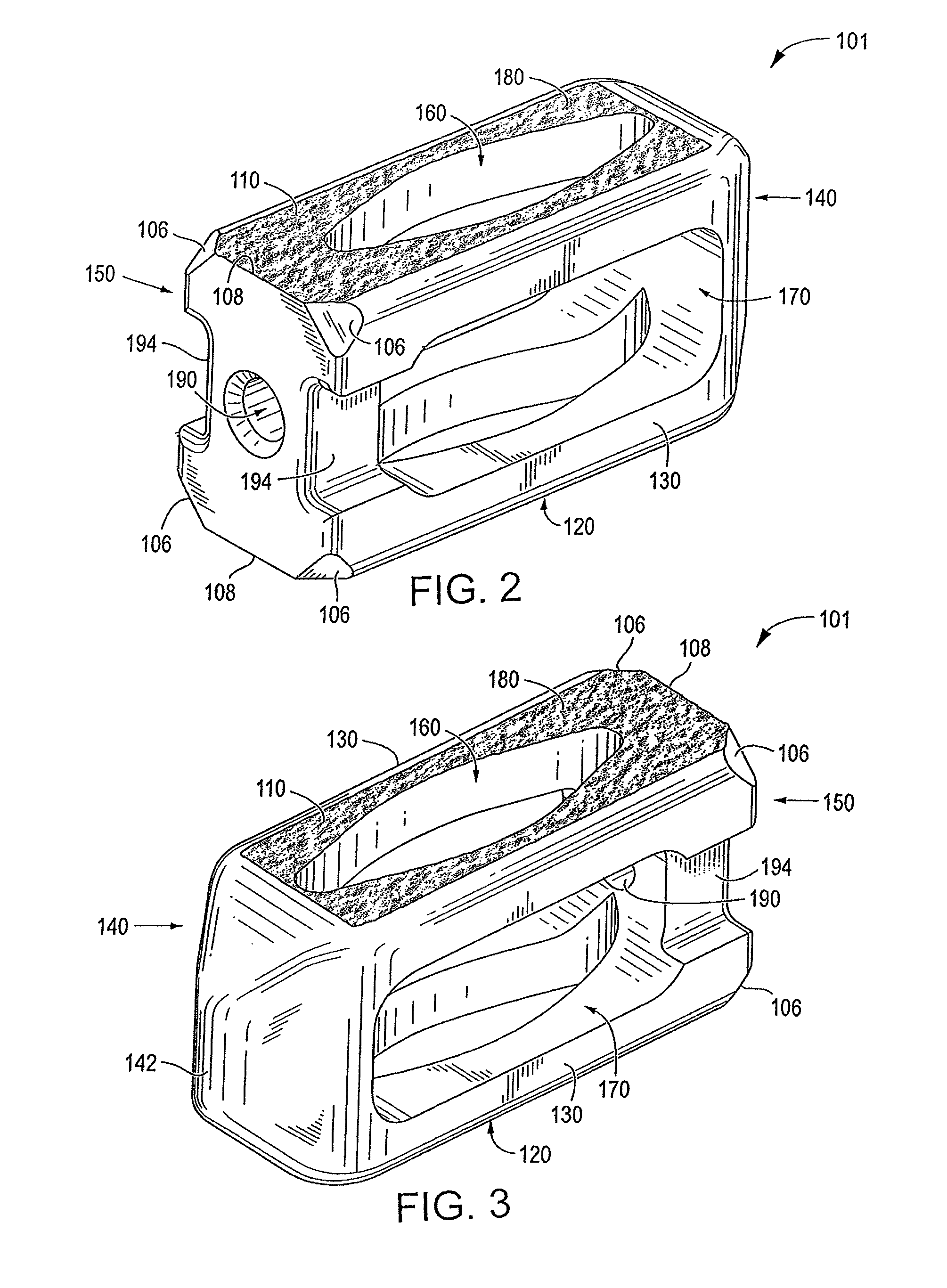 Endplate-preserving spinal implant having a raised expulsion-resistant edge