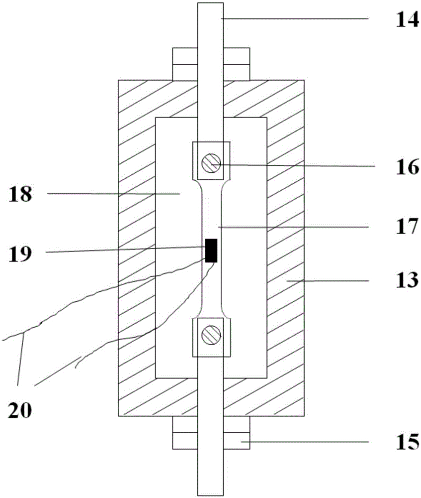 Experimental apparatus for simulating stress corrosion of metal material under actual working conditions