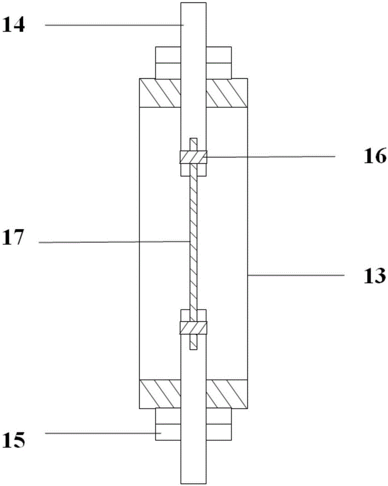 Experimental apparatus for simulating stress corrosion of metal material under actual working conditions