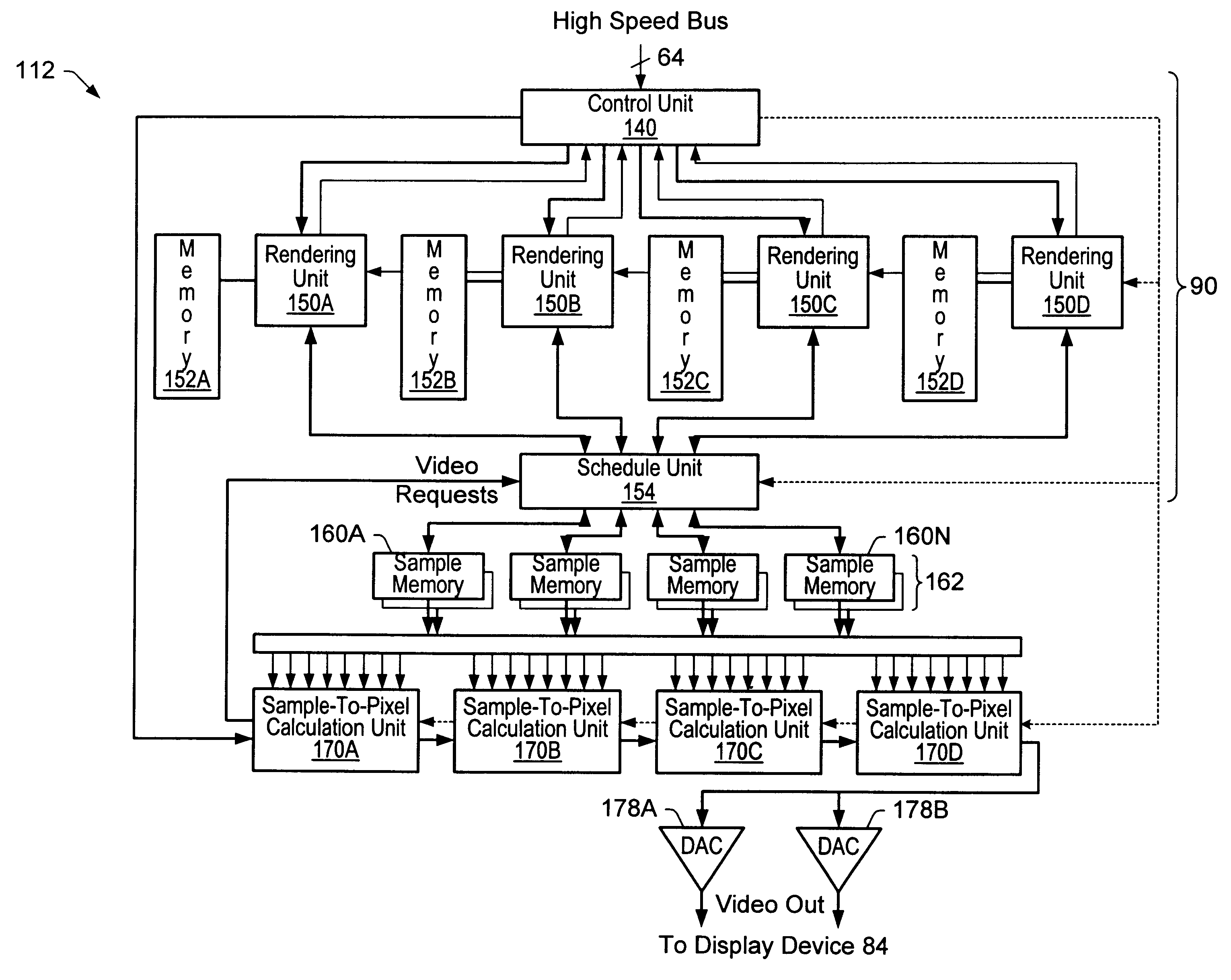 Graphics system with programmable real-time alpha key generation