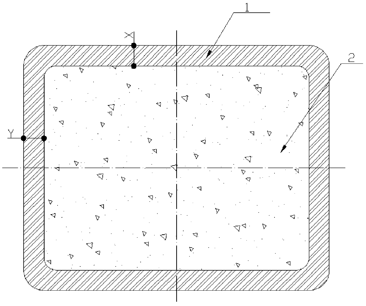 Railway sleeper made of composite materials and manufacturing method thereof