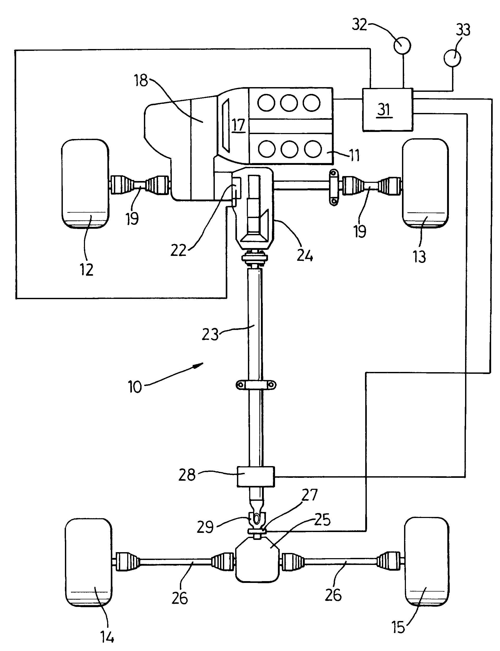 Hybrid Motor Vehicle Driveline