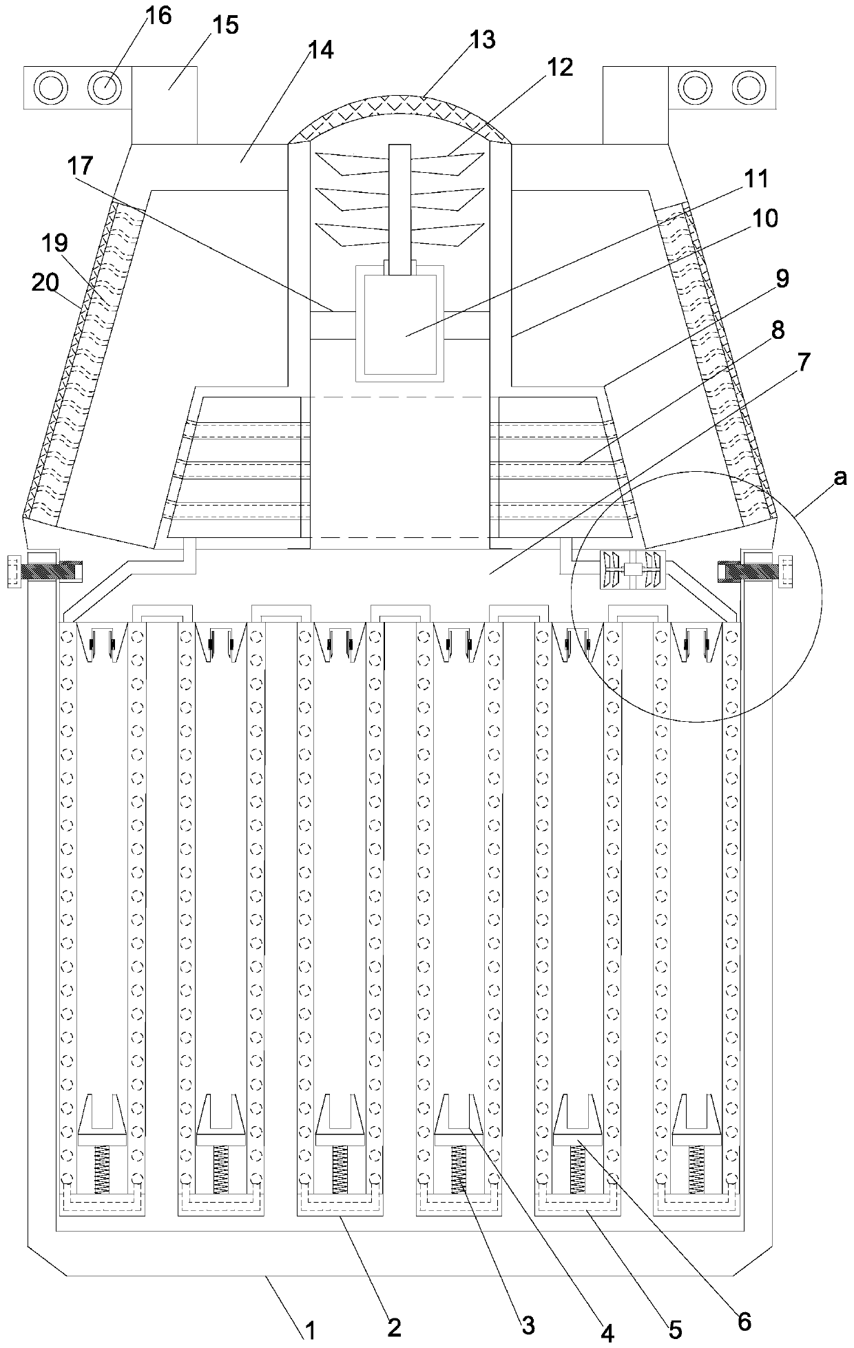 Dustproof computer integrated chip storage device