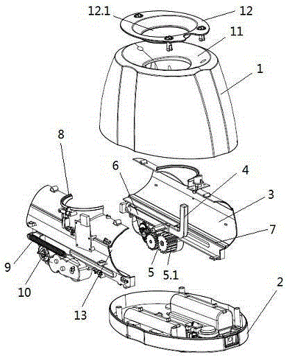 Automatic ball launching device interacting with pet