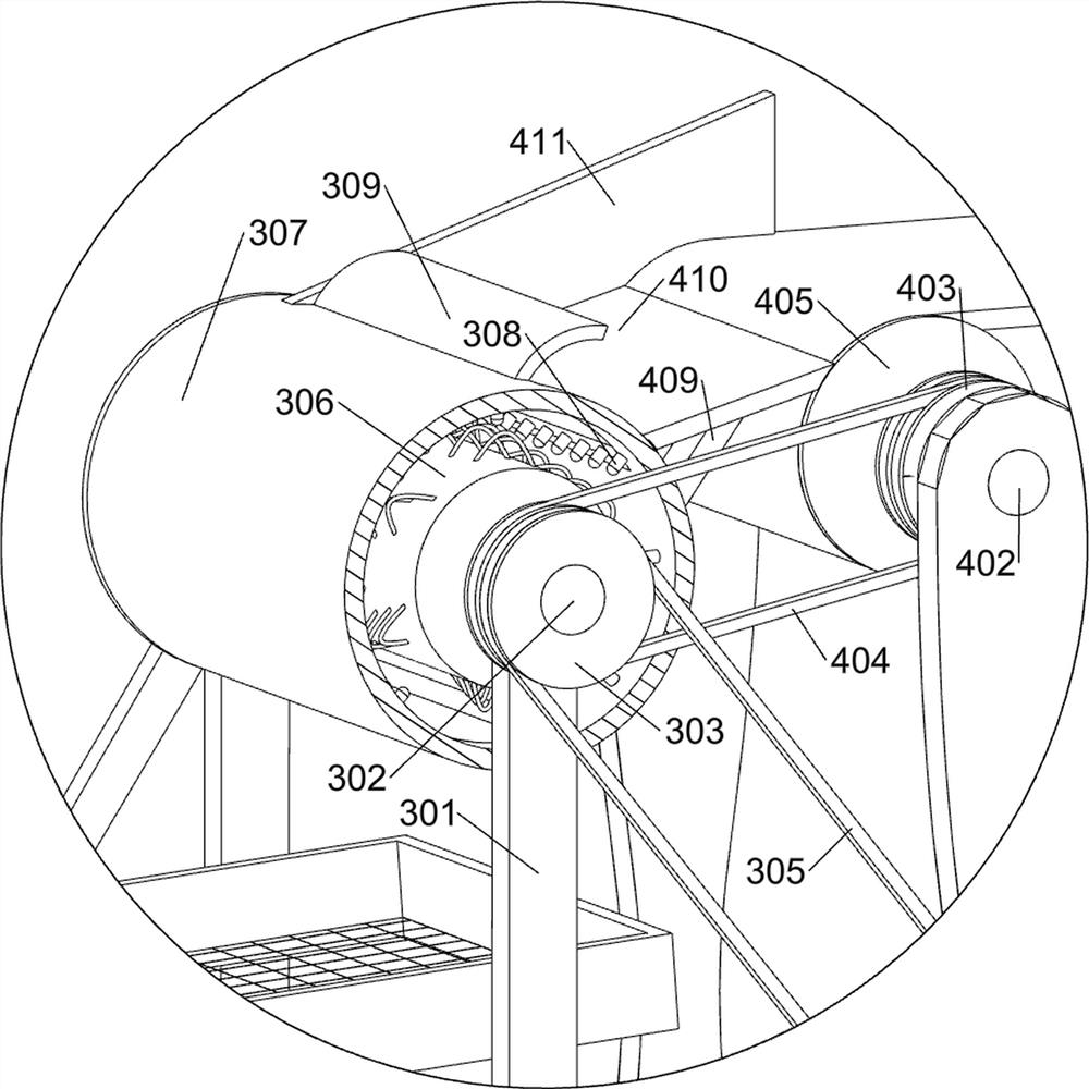 Gorgon fruit shelling device for agricultural production