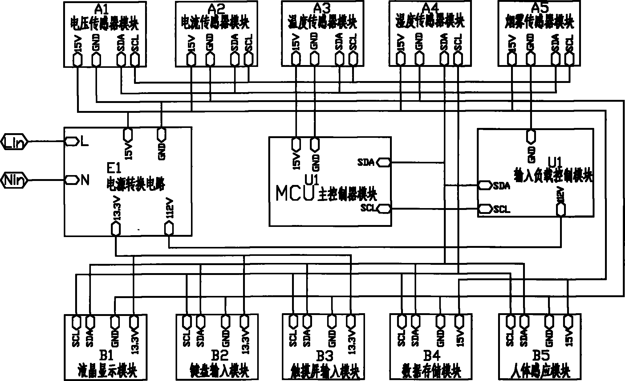 Switch socket panel with LCD (Liquid Crystal Display)