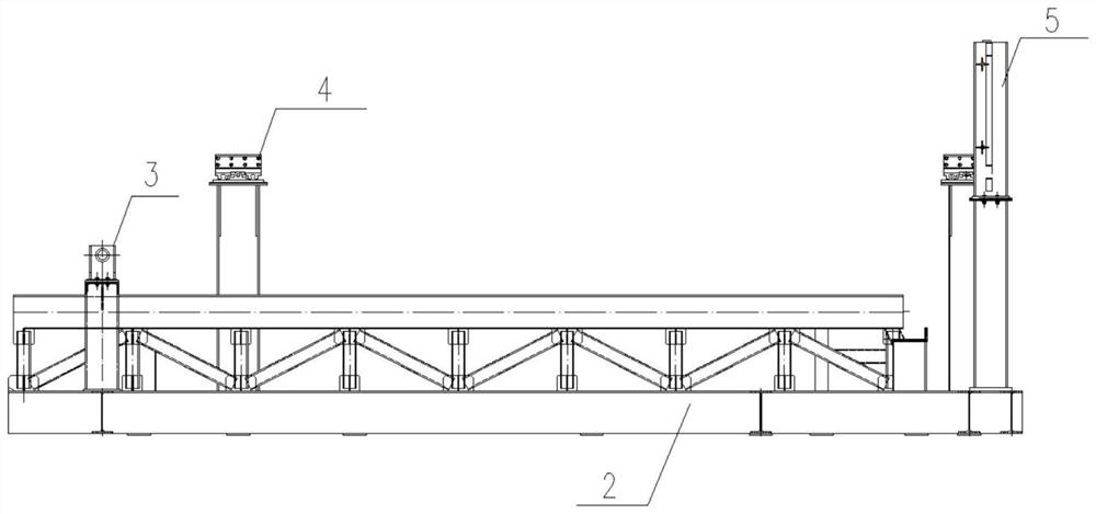 A large cabin simulation chassis docking device and method