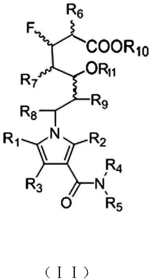 Multi-substituted pyrrole statin fluorine-containing derivatives and uses thereof