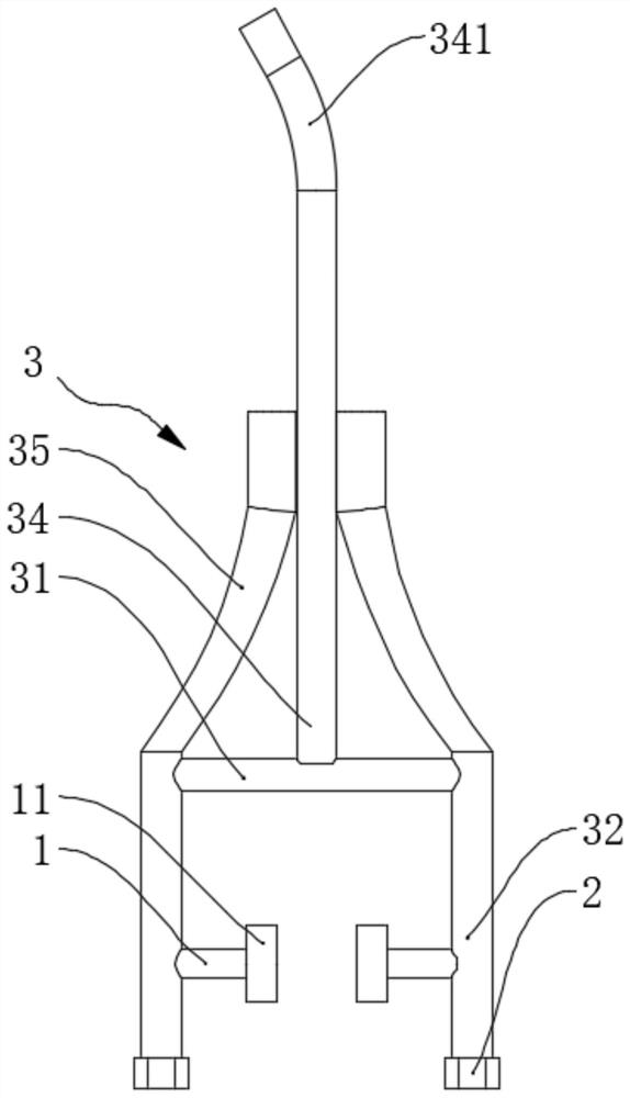 Guide rail supporting device