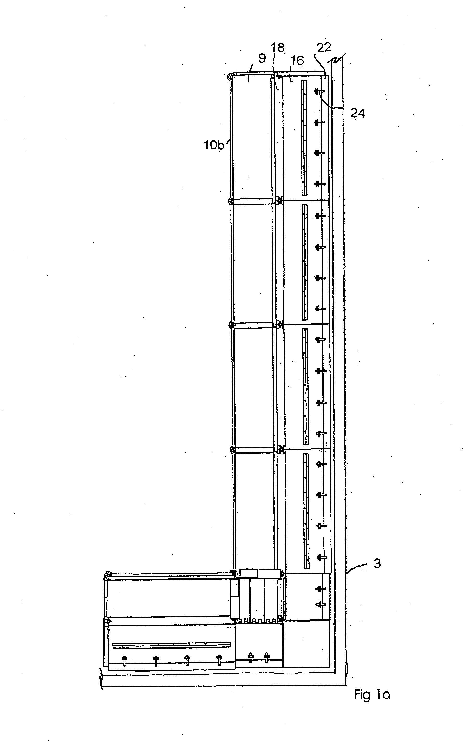 Enclosed scaffolding assembly