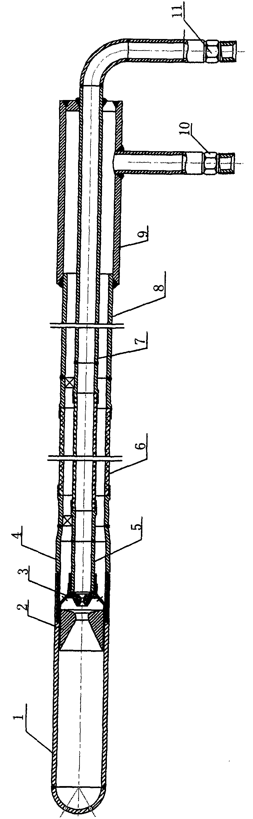 Injection-type high atomized oil gun