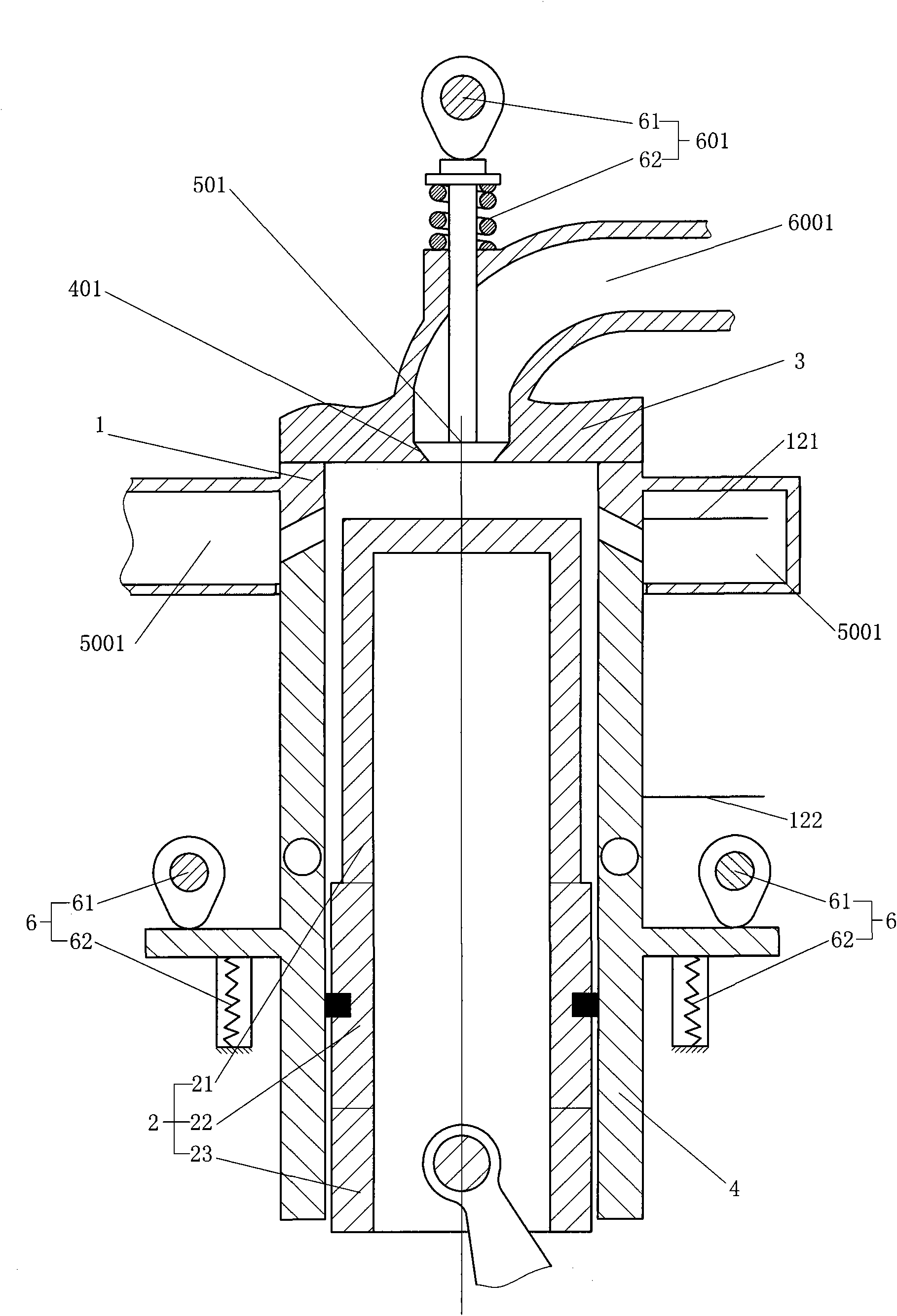 Slide-cylinder gas distribution suspending piston engine