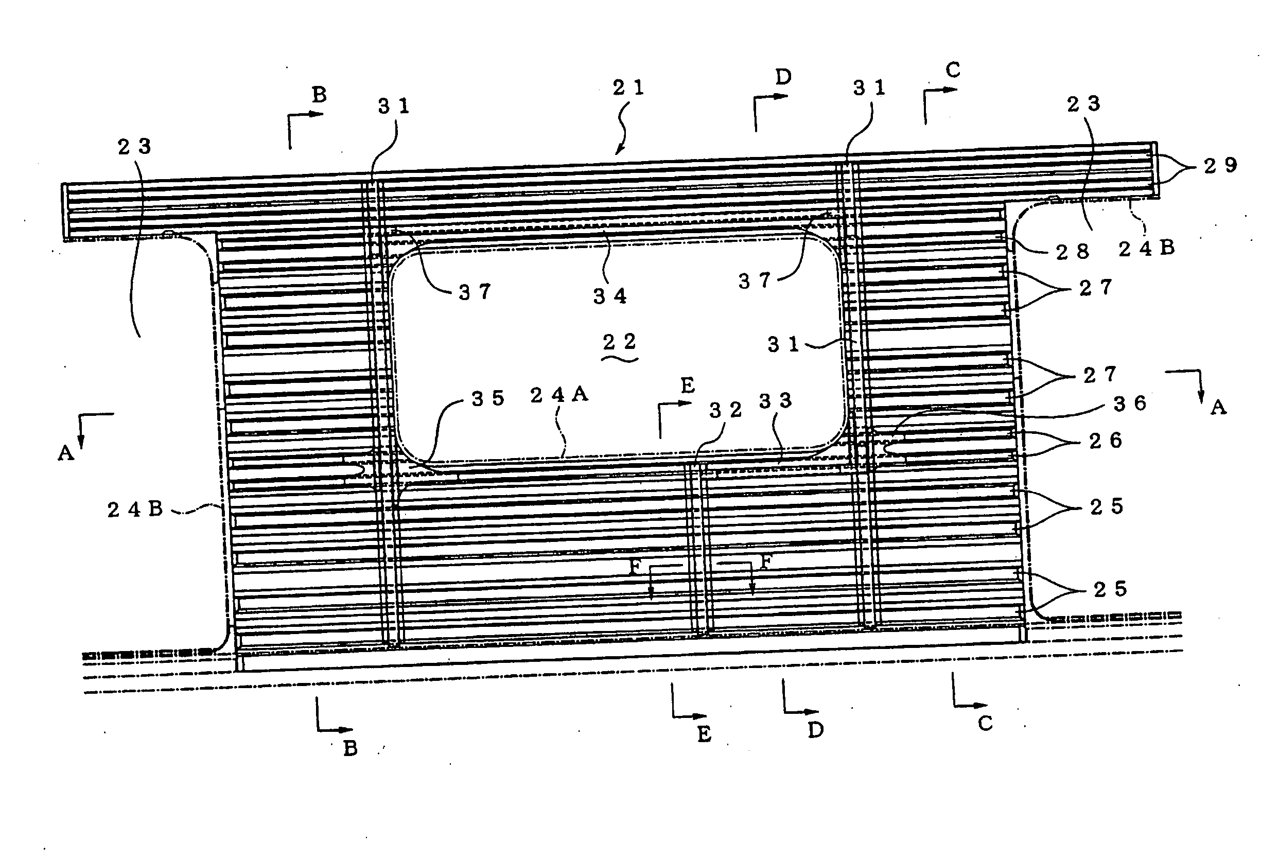 Laser Welding Method, Laser-Welded Joint, Outside Sheathing Panel, and Body Structure for Rolling Stock