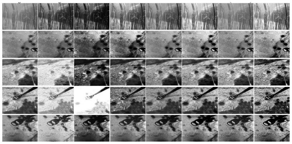 Underwater color cast image sharpening method based on affine transformation