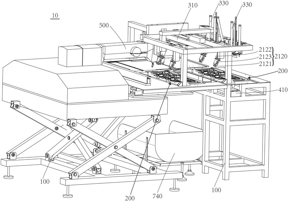 Cut piece overlap positioning mechanism