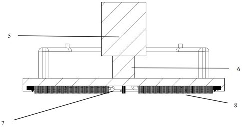 A deep-sea rock bottom suction anchor using a bionic adhesion device