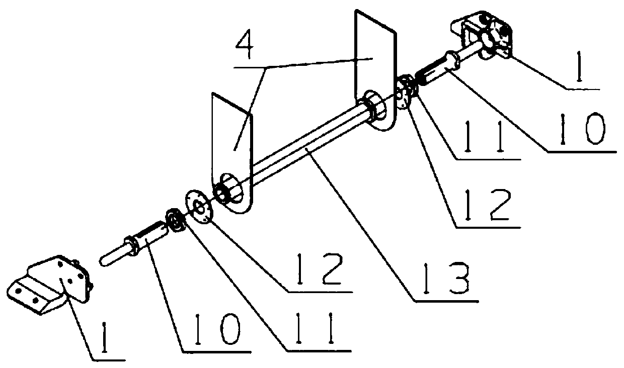 Reverse thrust centering and supporting device with adjustable length