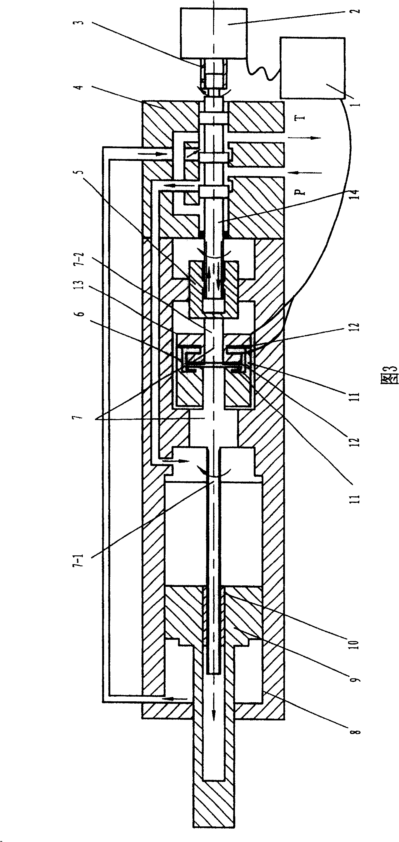 Ratio-variable feedback type digital fluid cylinder