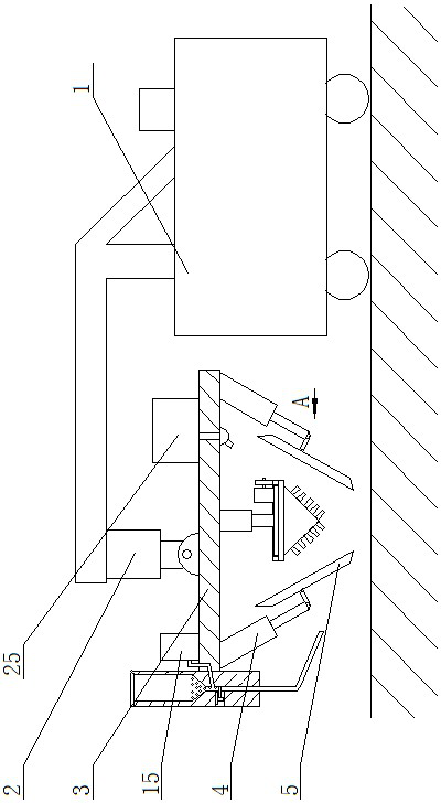 A spraying type afforestation device for barren hills