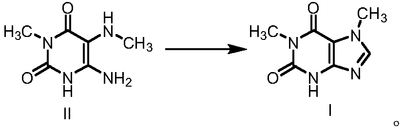 Preparation methods of 1, 7-dimethylxanthine and intermediate thereof, and intermediate