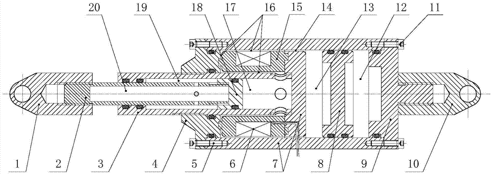 A magnetorheological damper with built-in magnetorheological valve for damping performance control