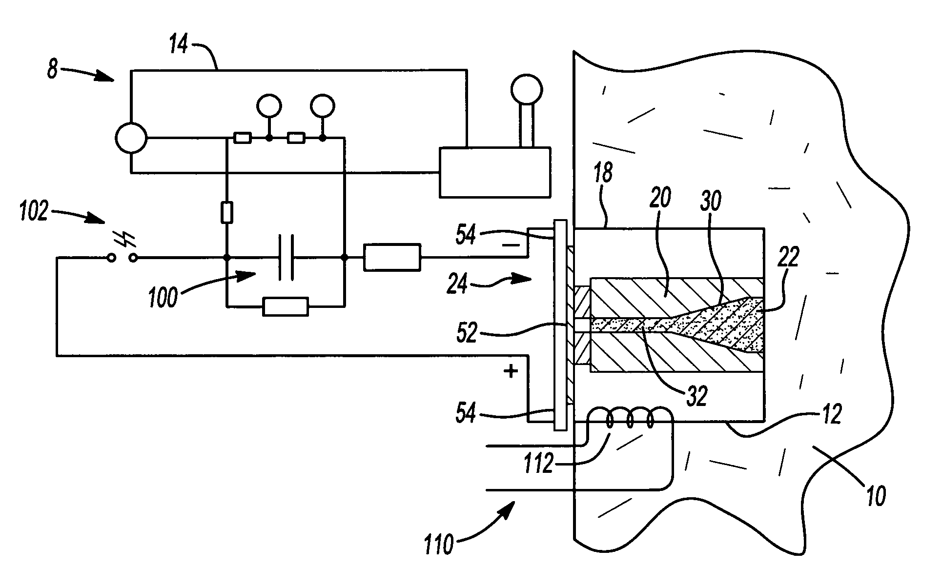 Apparatus for detonating a triaminotrinitrobenzene charge