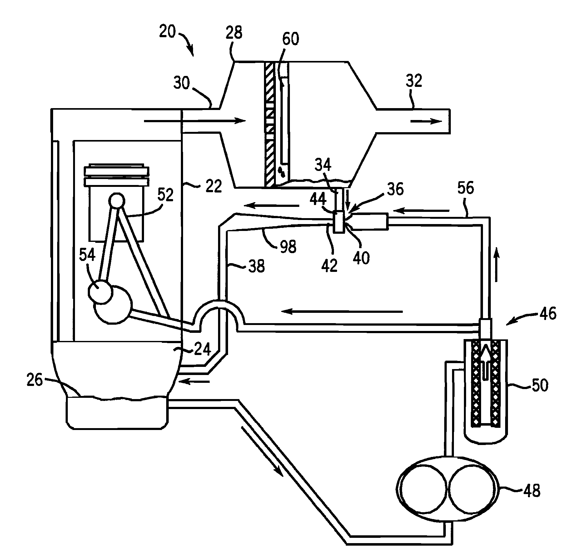 Crankcase Ventilation System with Engine Driven Pumped Scavenged Oil