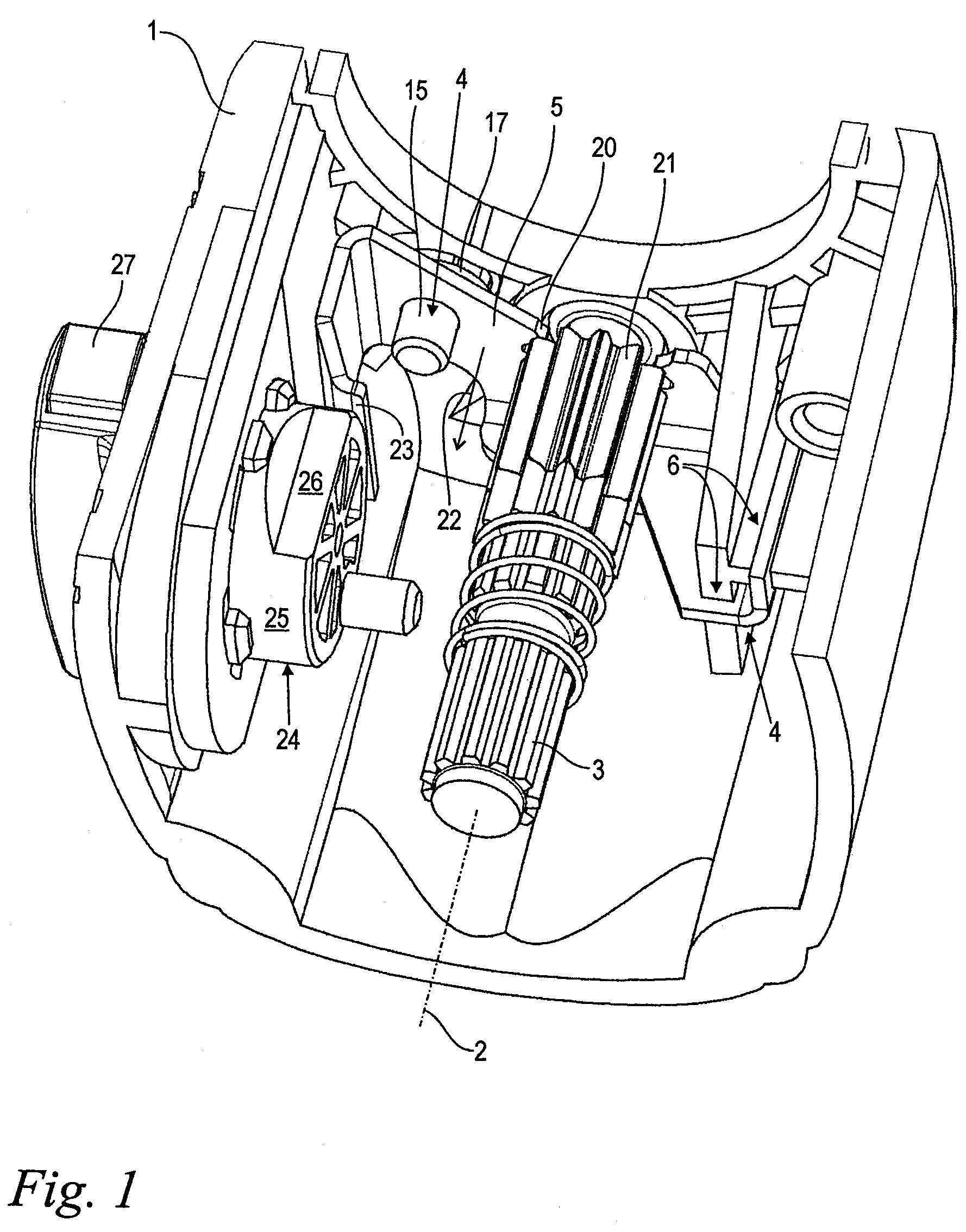 Spindle lock for a hand-held combination drill and chisel hammer