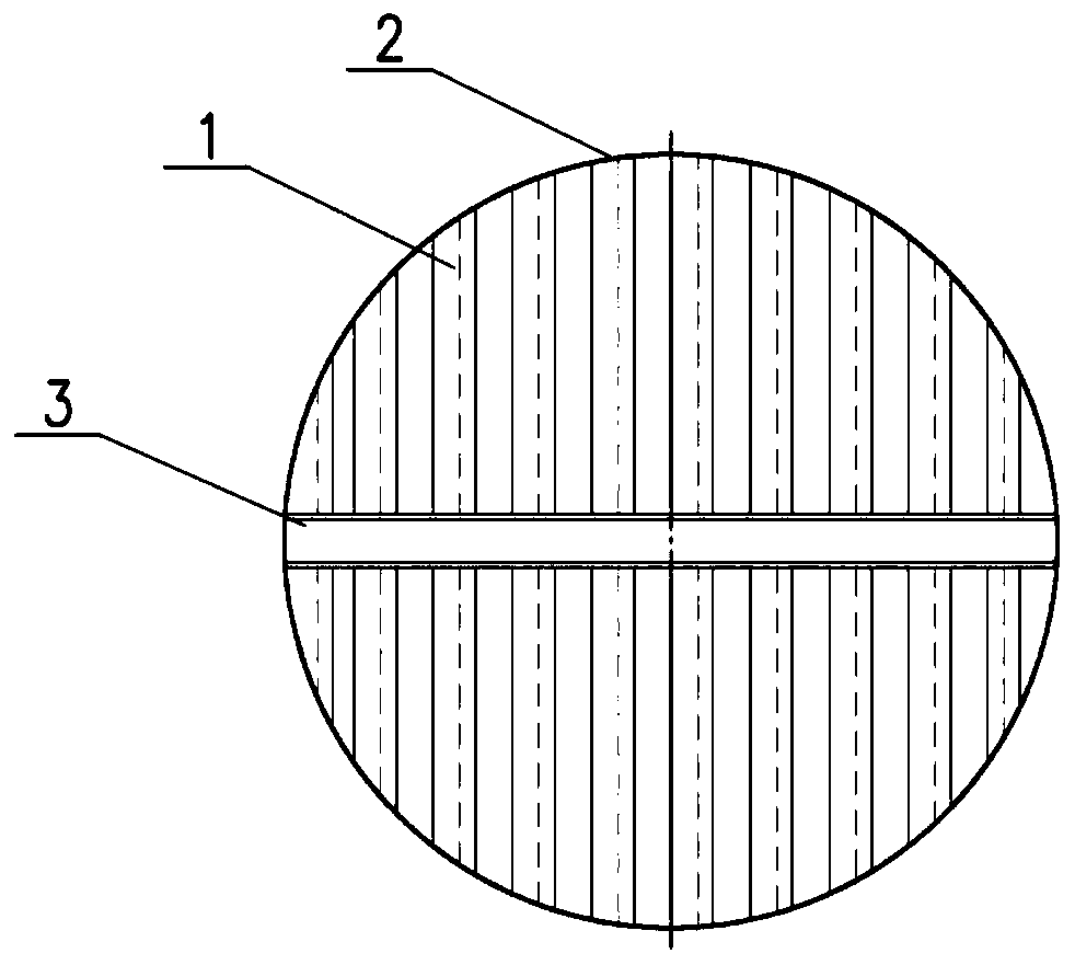 S-shaped strip-shaped bubble cap desulfurization tower tray device with gradually changed height