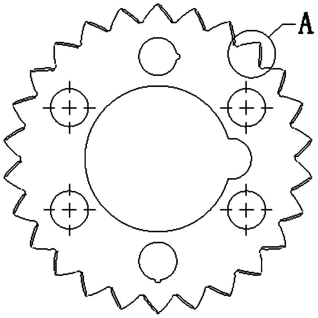 Grinding method of circular tooth cutter CNC grinding machine