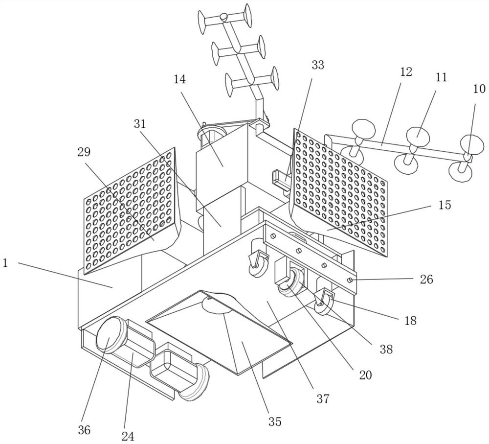 An intelligent dust removal device in a production workshop