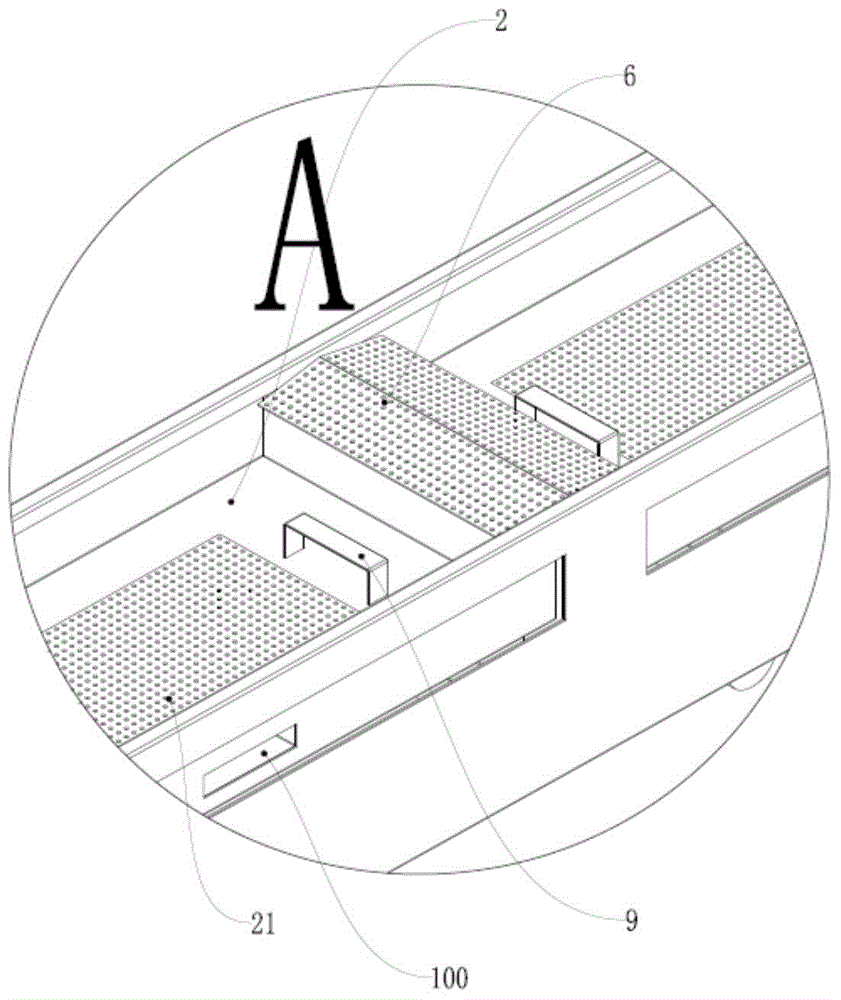 Drawer type chip removing water tank