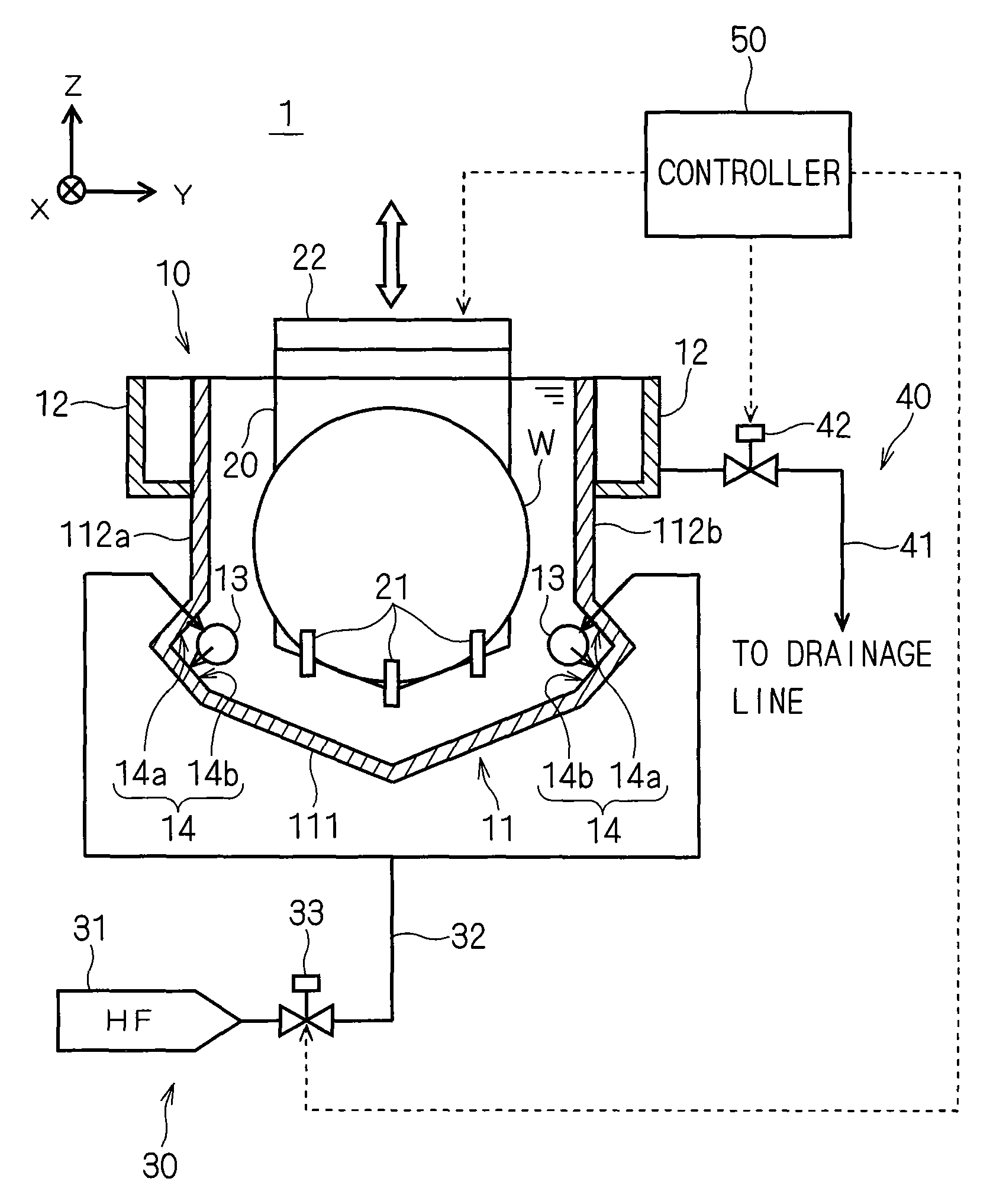 Apparatus for and method of processing substrate