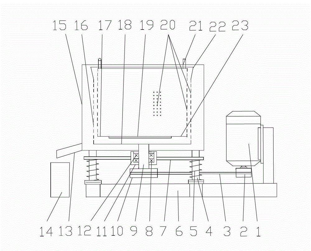 Liquid separating device capable of separating liquid from metal chip materials