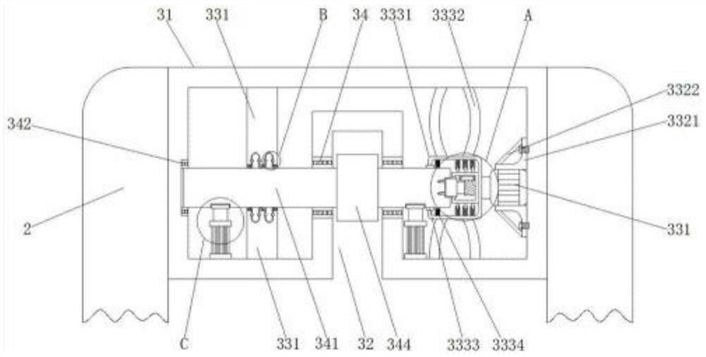 Auxiliary slaughtering device for domestic pig slaughter house based on torsional potential energy and using method