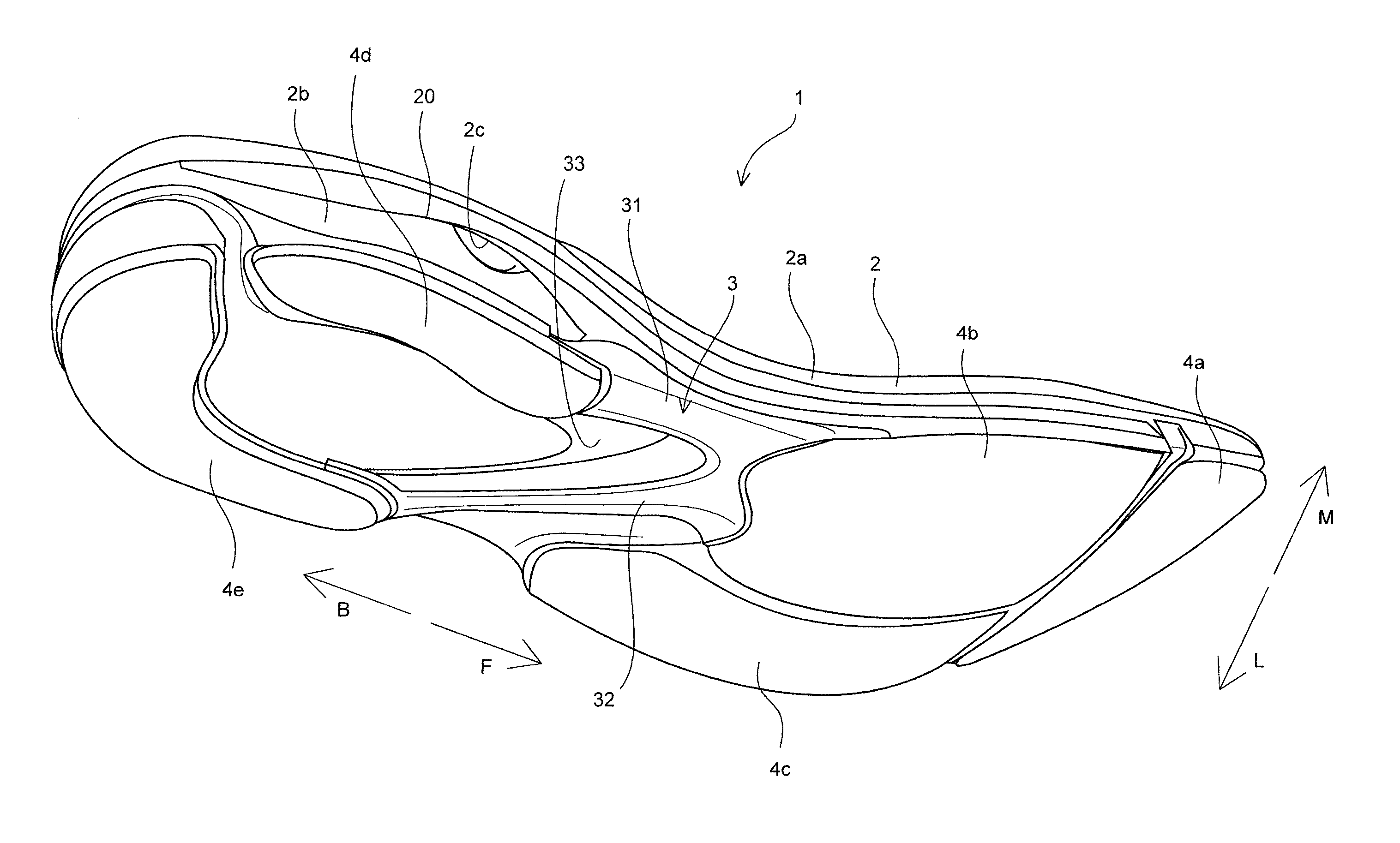 Sole structure for shoes