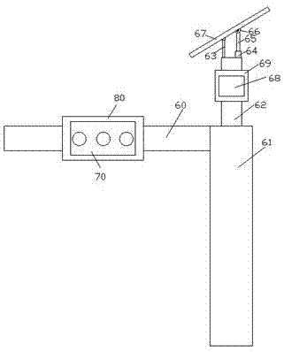 Solar road traffic signal lamp device