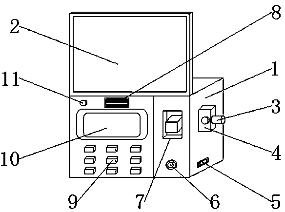 Fingerprint attendance-checking and signing-in equipment with protection cover