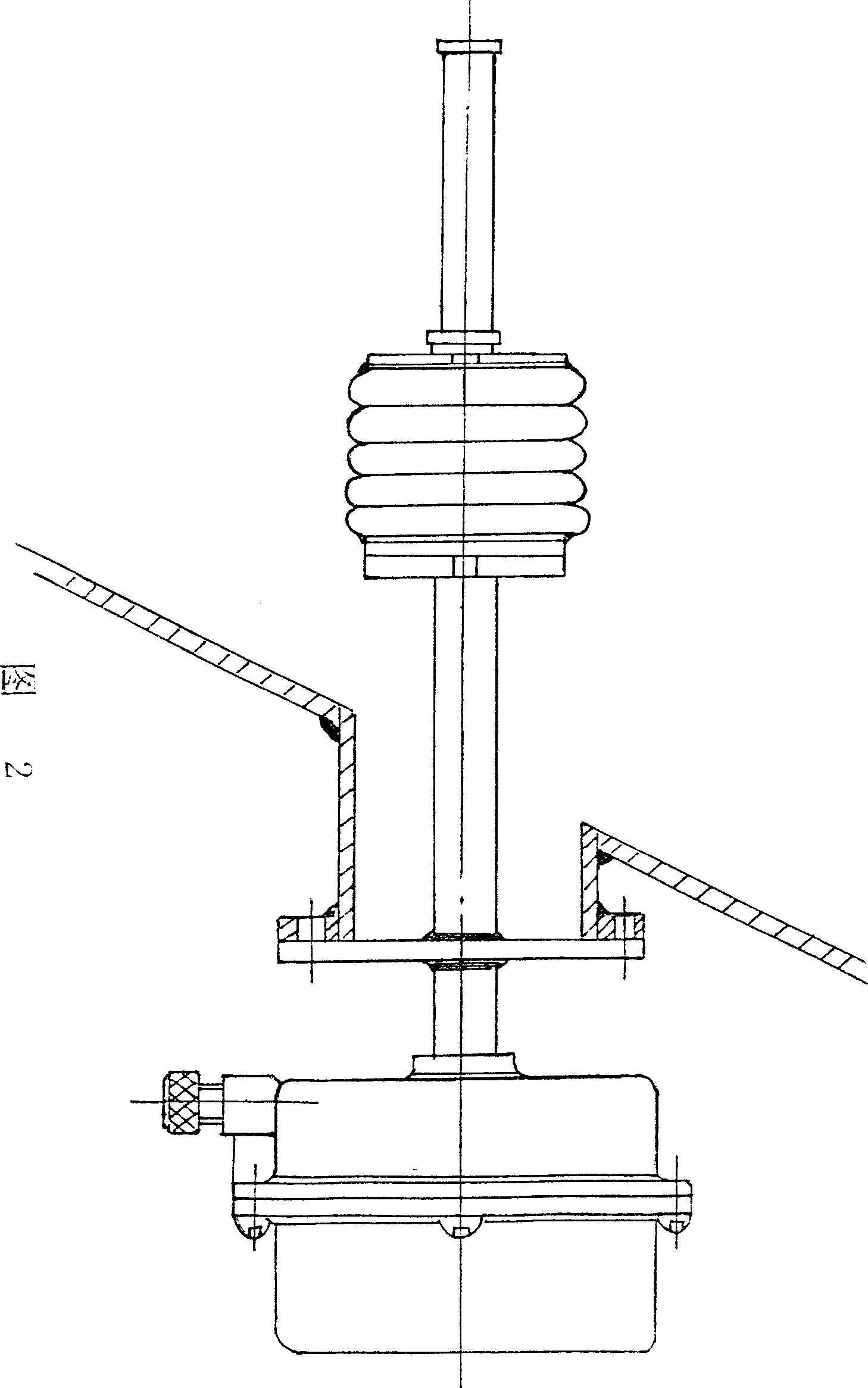 Electromagnetic type bin level meter