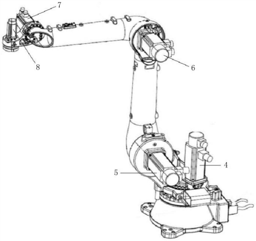 Magnetic field modulation motor magnetic circuit structure for robot arm joint