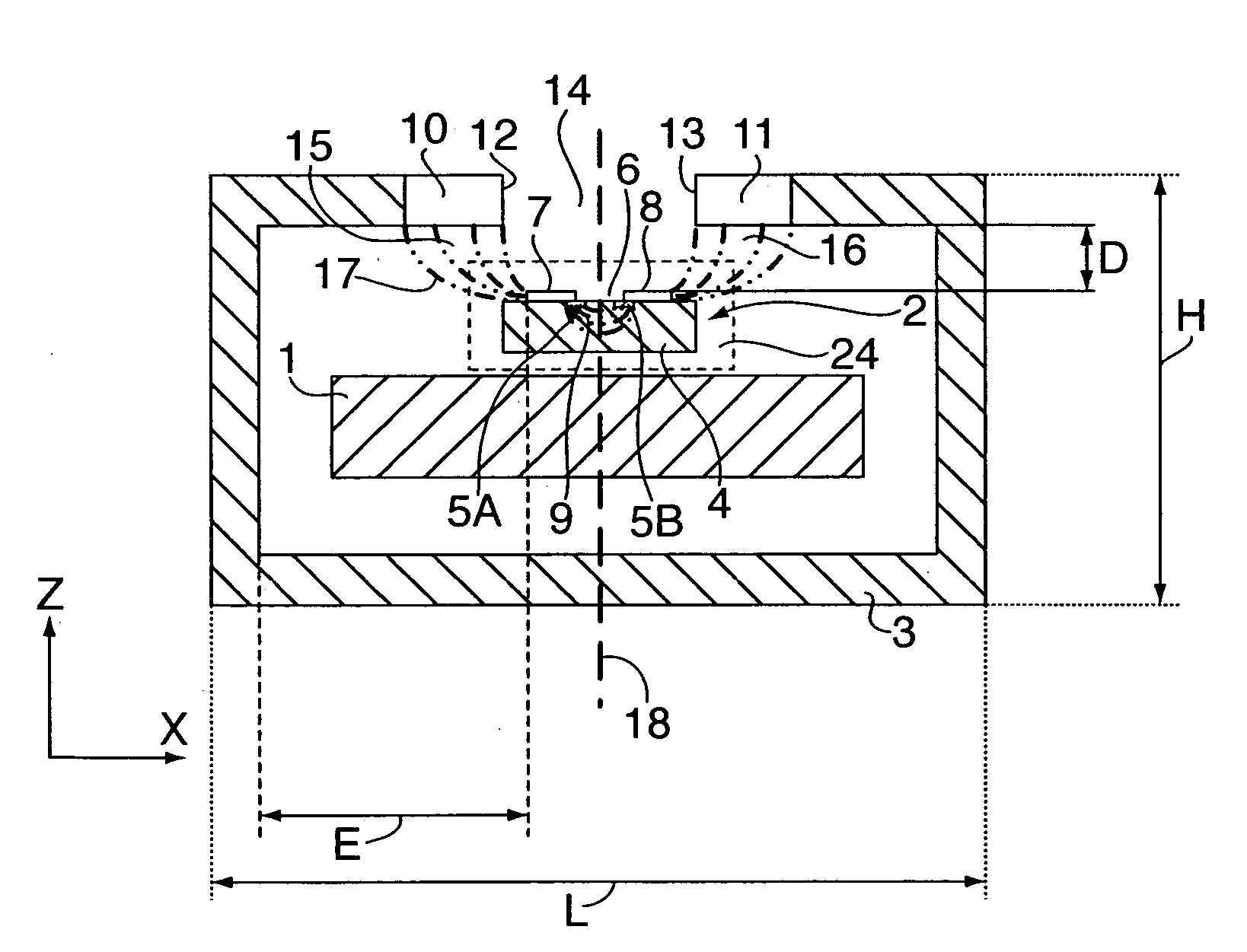 Device for measuring current