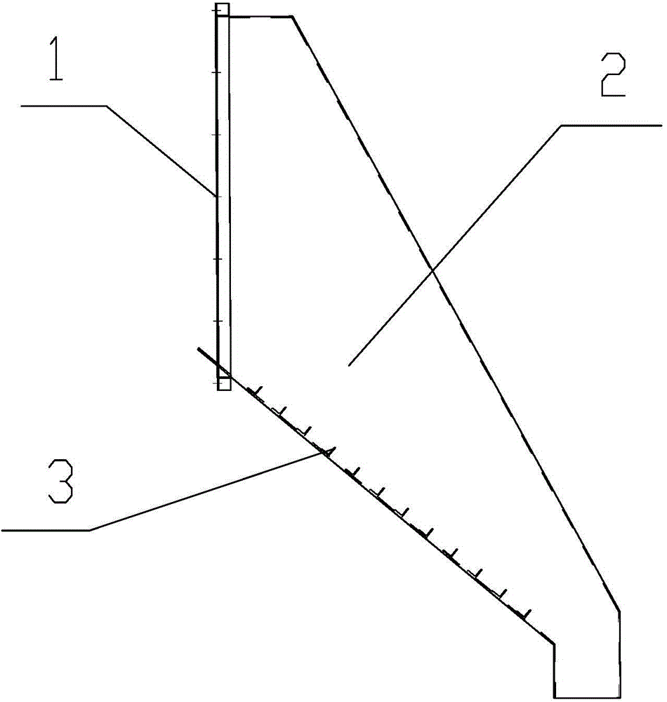 Discharge nozzle of stone hoist