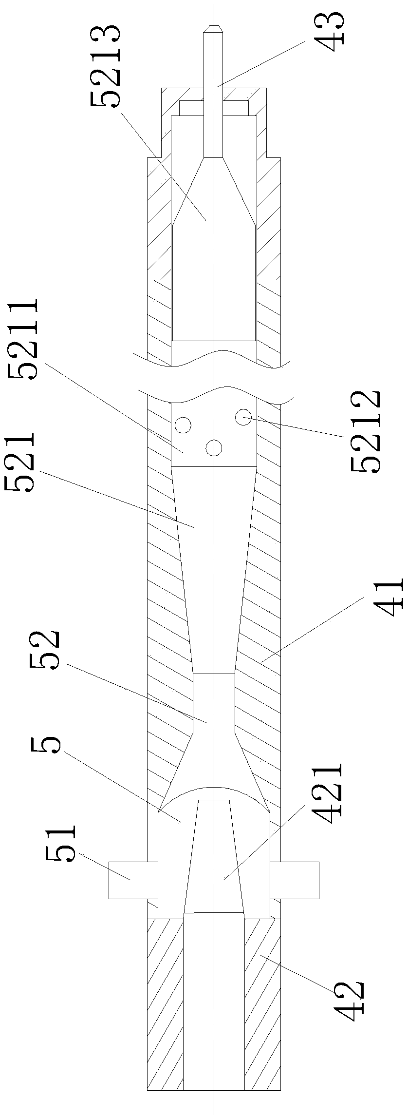 Ultrahigh-pressure abrasive jet generating device based on ejector mechanism