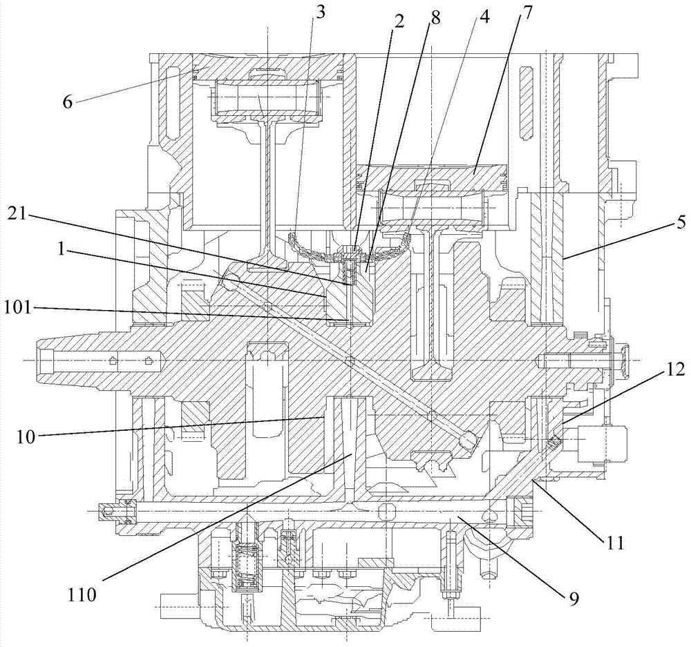 Motorcycle engine piston cooling system and motorcycle engine