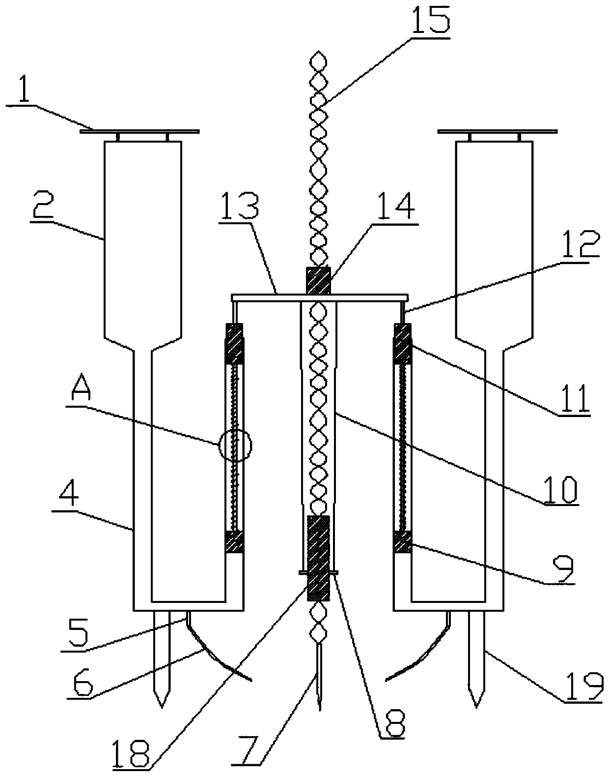 Vine climbing stand for planting of Cucumis melo L. var. agrestis Naud.