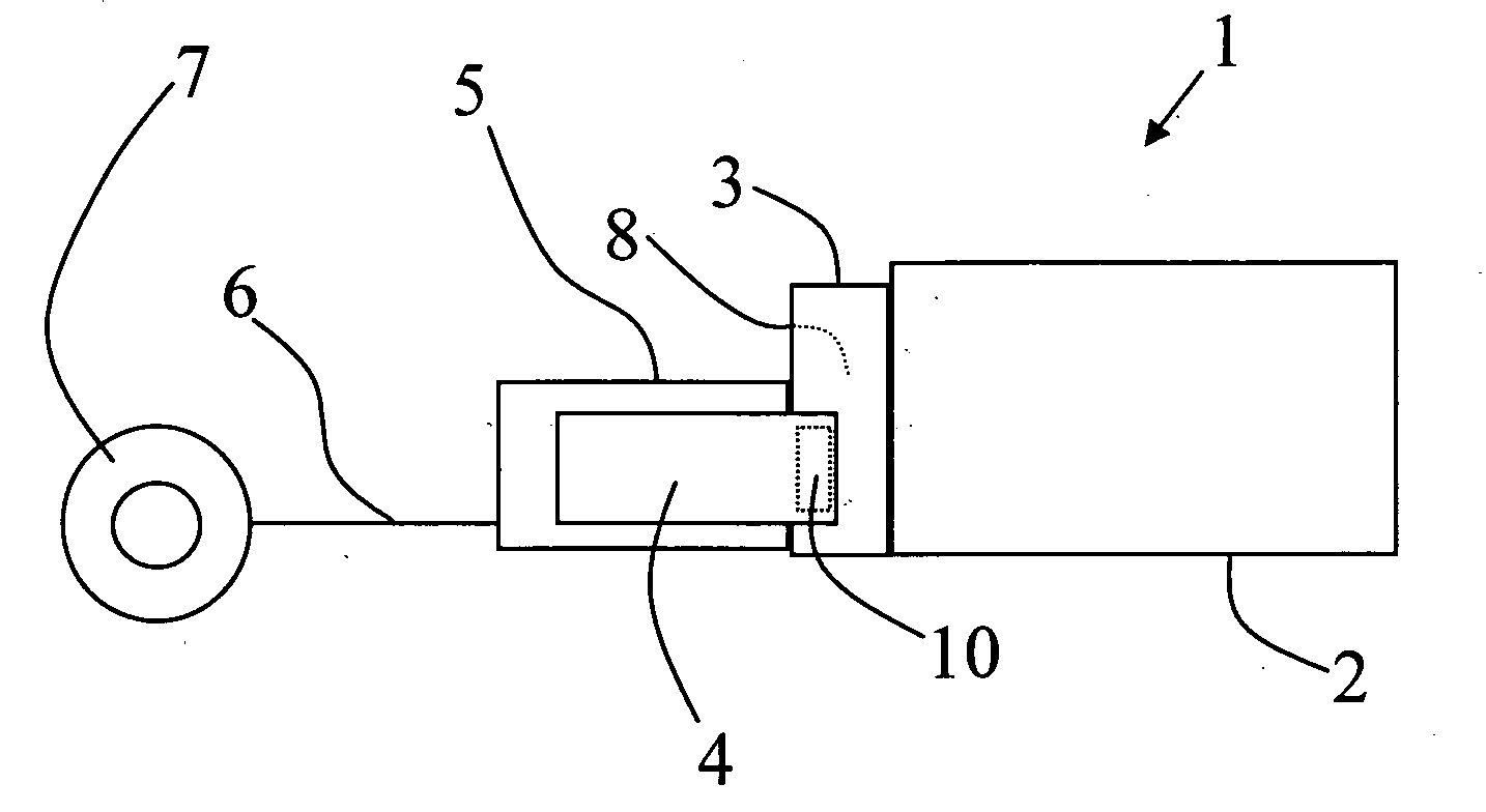 Arrangement for a power electronics unit in a hybrid vehicle