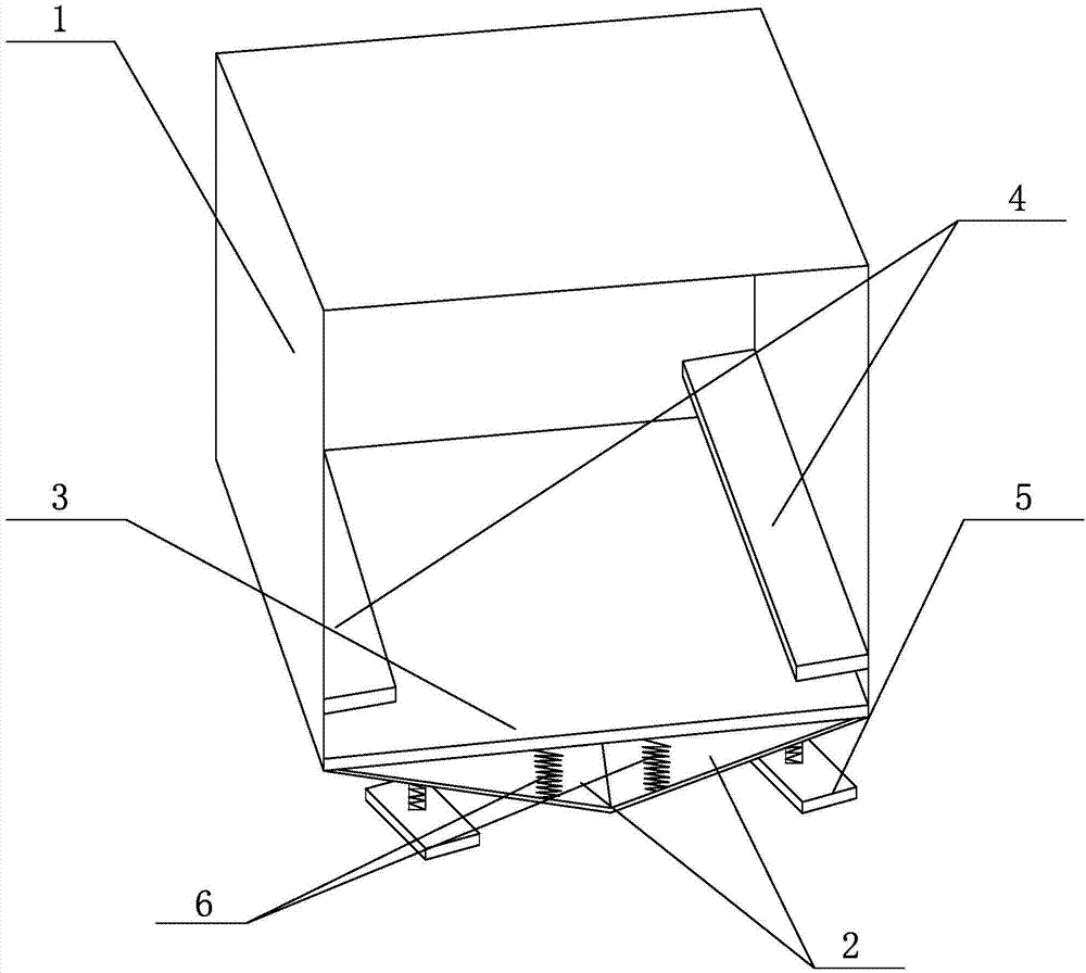 Damping device for improving stability of card type terminal