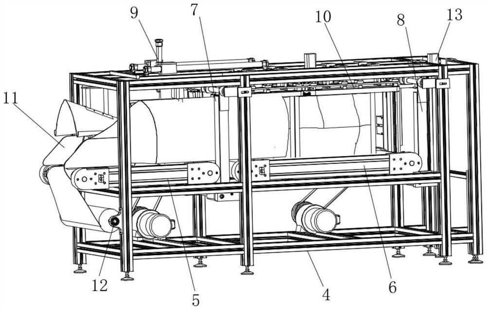 Green vegetable fresh-keeping automatic packaging machine and packaging method thereof