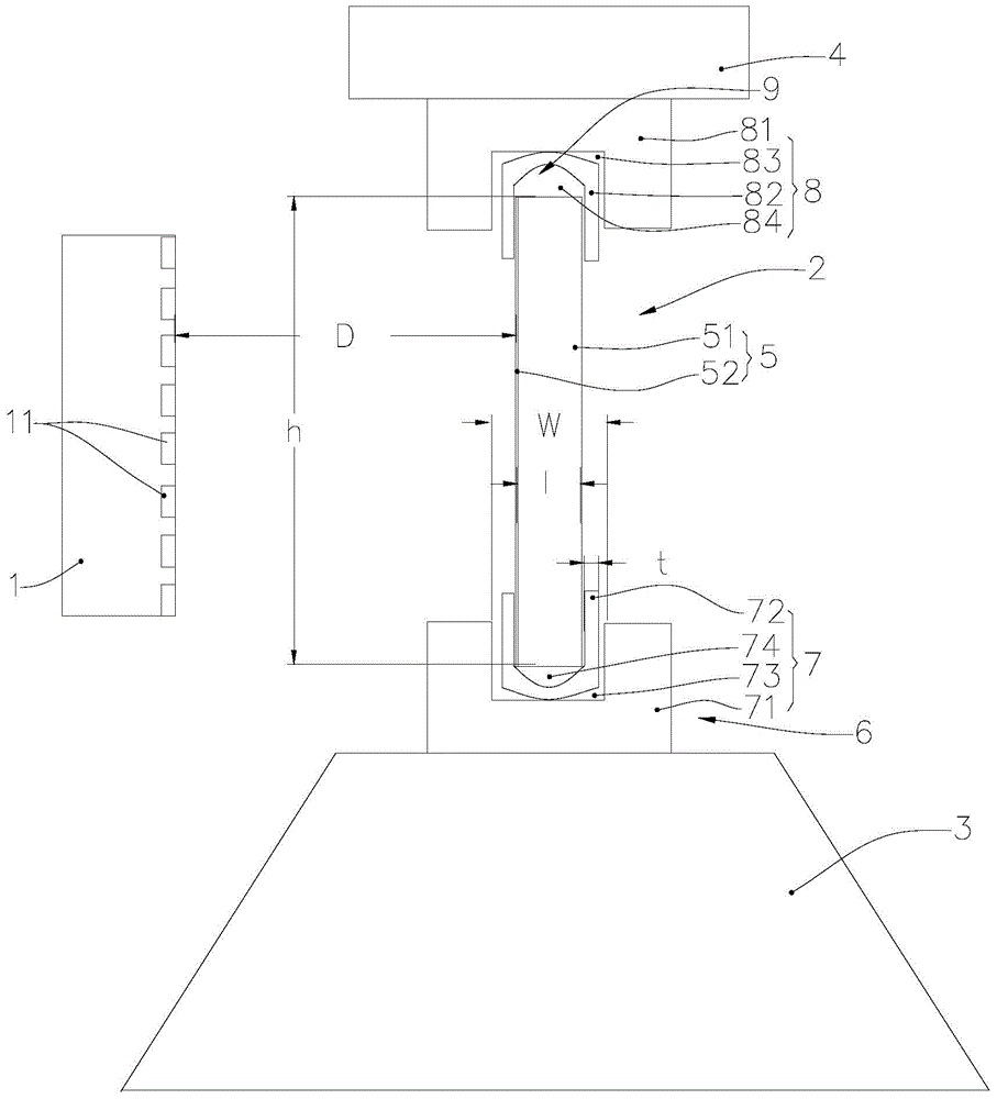 LED naked eye 3D display device and assembly method thereof