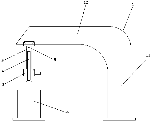 Automatic material pressing device